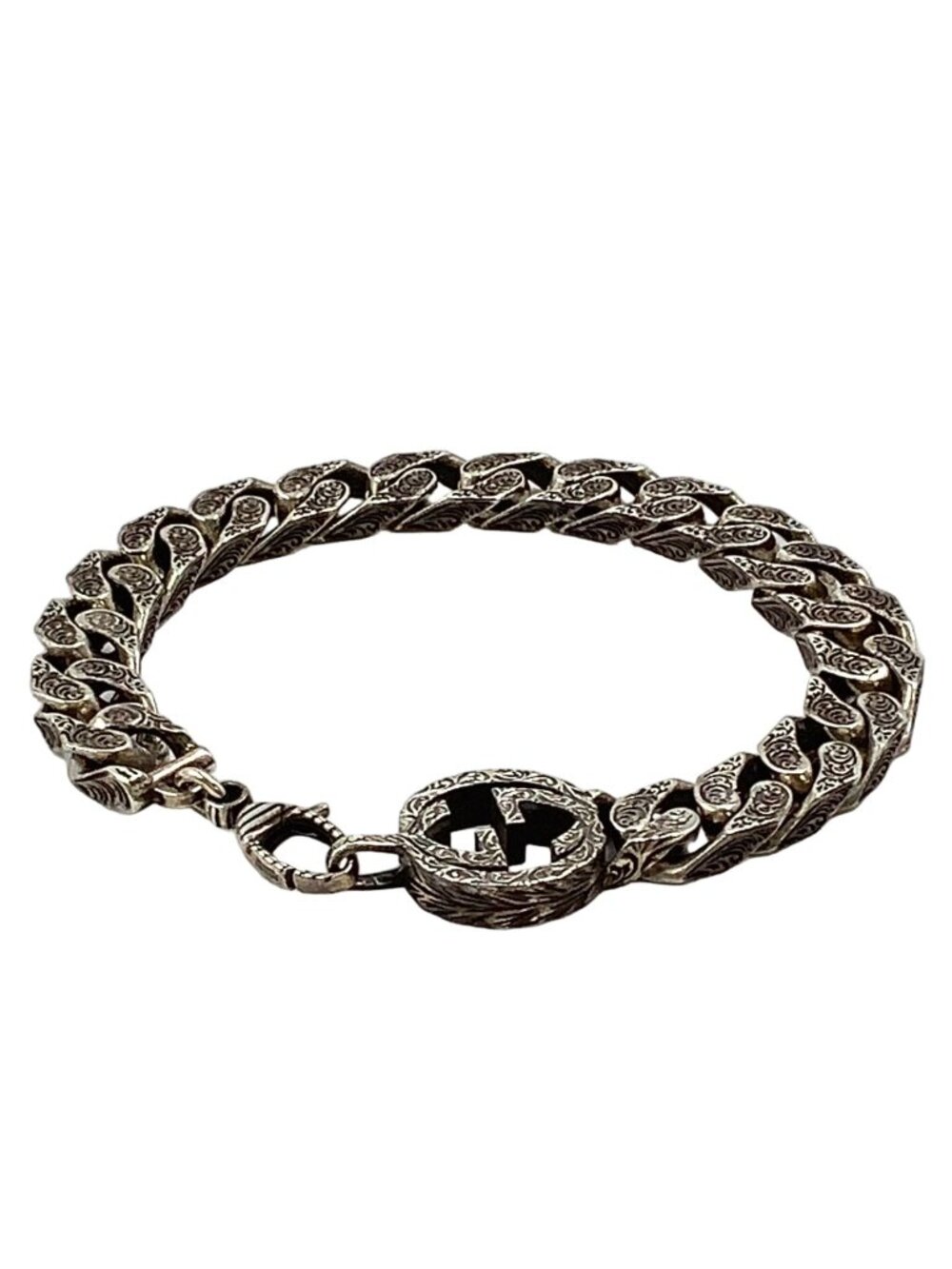 Gucci Interlocking Silver Bracelet
